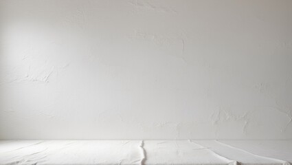 Poster - Canvas texture in white for background.