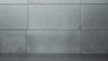 Poster - White concrete wall background or texture of a street