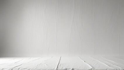 Poster - White canvas texture suitable for background.