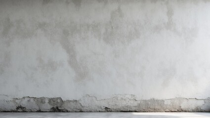 Poster - white background of natural cement or stone aged wall texture