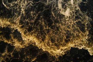 Poster - Super slow motion of water surface creating mesmerizing patterns and textures at twilight, Super Slow Motion of Water Surface at 1000fps Top Down View