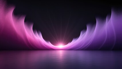 Poster - vibrant aurora display featuring hues of pink and purple against a black backdrop, creating a captivating and otherworldly ambiance.