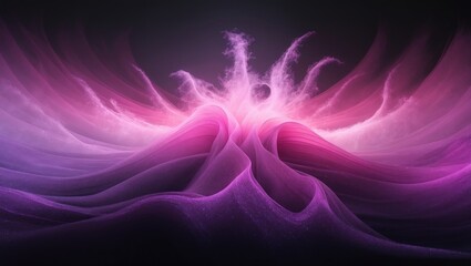 Poster - vivid aurora showcase featuring shades of pink and purple against a black background, producing a captivating and otherworldly ambiance.