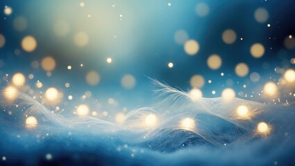 Poster - Festive background with blurred bokeh lights