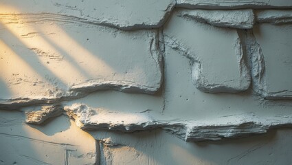 Poster - Image of the wall, plastered for use as a background.