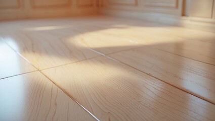 Poster - Parquet board made of wood, a natural material, and laminate. Design background.