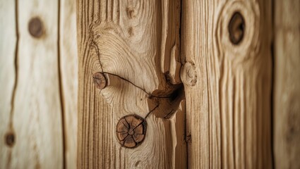 Poster - Wood-inspired tile for home decoration