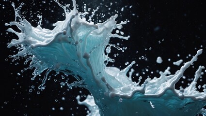Poster - Water Splash Separated From The Background