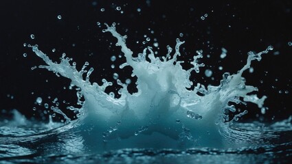 Poster - Water Splash Isolated Against The Background