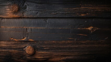 Poster - Damaged blackened hardwood surface