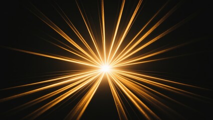 Poster - Warm sun rays light effects isolated on a backdrop for overlay design.