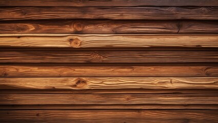 Poster - Background texture of a wooden wall in burnt brown, unpainted