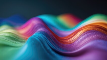 Fototapete - Vibrant fluid gradient background, abstract key visual for business slides presentation.