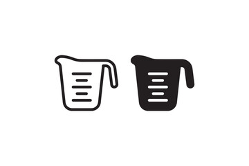Poster - Measuring cup icon set for kitchen use Vector