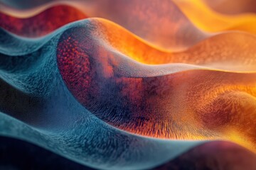 Poster - Wavy colorful abstract background with rich hues and smooth gradients flowing in multiple directions, Wavy colorful abstract background