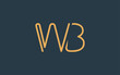 © Mahamud - WB Minimalistic Line Art Logo Design with Abstract Lettering. Abstract minimalistic logo design featuring a sleek line art style.
