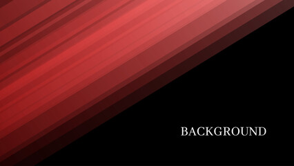black abstract background with red pattern, modern geometric texture, diagonal rays