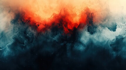 Poster - A striking abstract background features an intricate dance of smoky textures and dynamic color gradients, evoking a sense of mystery and depth wallpaper background