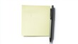 © Abdul - Adhesive note with handwritten text isolated on a white background with realistic pen markings