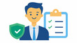 © Justlight - Business Owner with Policy A small business owner reviewing an insurance policy with a satisfied smile highlighting how business insurance safeguards business assets and income.