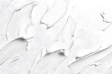 Poster - White background with smooth and intricate brush strokes, creating an artistic texture for design or art projects. 
