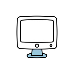 Aufkleber - Essential Hand Drawn Monitor Illustrations for Computing and Digital Displays
