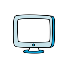 Aufkleber - Versatile Hand Drawn Monitor Art for Streaming and Multimedia Content