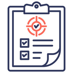 Poster - Outcomes Dual Tone Icon