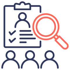 Poster - Recruitment Dual Tone Icon