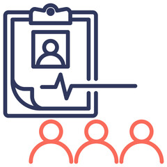 Poster - Participant Dual Tone Icon