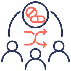 Poster - Randomize Dual Tone Icon