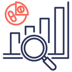 Poster - Statistical Analysis Dual Tone Icon