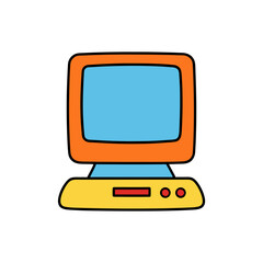 Aufkleber - computer doodle vector on white background