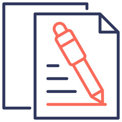 Poster - Edit Document Dual Tone Icon