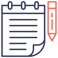 Poster - Notes Dual Tone Icon