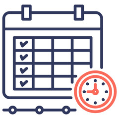 Poster - Schedule Dual Tone Icon