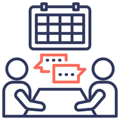 Poster - Meeting Dual Tone Icon