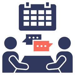 Poster - Meeting Mixed Icon