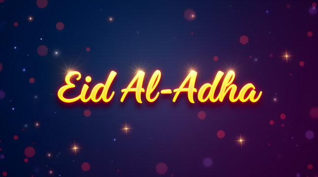 Vibrant Eid Mubarak typography design showcasing a mesmerizing rainbow gradient, Eid al Adha, Eid Mubarak, Eid al-Fitr, Ramadan Concept, Photo Illustration Image Picture Photography 