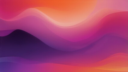Aufkleber - Colorful Abstract Wave Pattern Digital Art Background in Pink, Purple and Orange colors