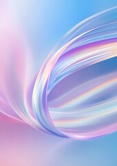 Poster - Abstract Swirls of Pastel Colors