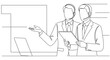 © Varvara - Businessmen providing assistance in a modern office setting