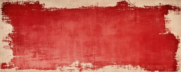 Poster - A red background with a red brush stroke that is on the background. The brush stroke appears to be a part of a larger painting or artwork