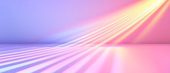 Poster - Abstract Light Patterns on a Gradient Surface