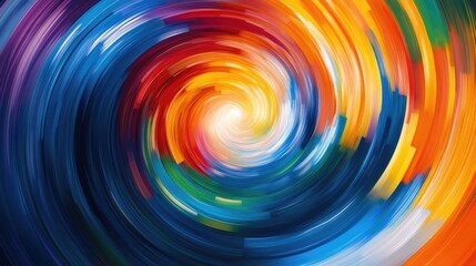 Poster - An abstract background featuring vibrant, swirling colors in a fluid motion, creating a dynamic and visually stimulating pattern.