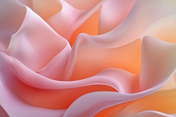 Poster - Abstract silk fabric in soft hues draped and flowing to create an elegant backdrop