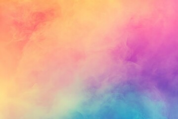 Poster - Dreamy haze of pastel colors blends smoothly in abstract background with ethereal feel
