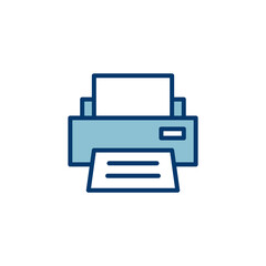 Fototapete - Printer icon vector isolated on white background. print icon. Fax vector icon.