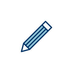 Leinwandbilder - Pencil icon vector isolated on white background. Pencil vector icon