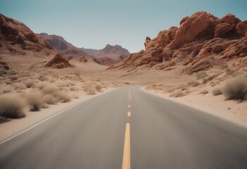 Wall Mural - valley road fire nevada asphalt transportation summer park empty tour tourism desert us orange highway american vale america scenic nature destination state trip beautiful landscape rock journey